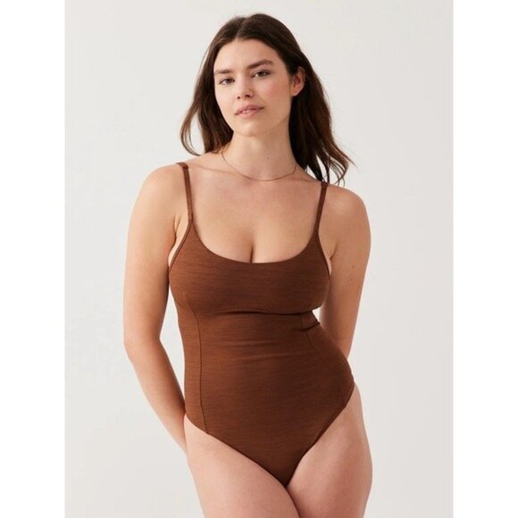 Outdoor Voices Tops - NWT Outdoor Voices TechSweat Leotard Unitard Bodysuit XS Cocoa Move Free